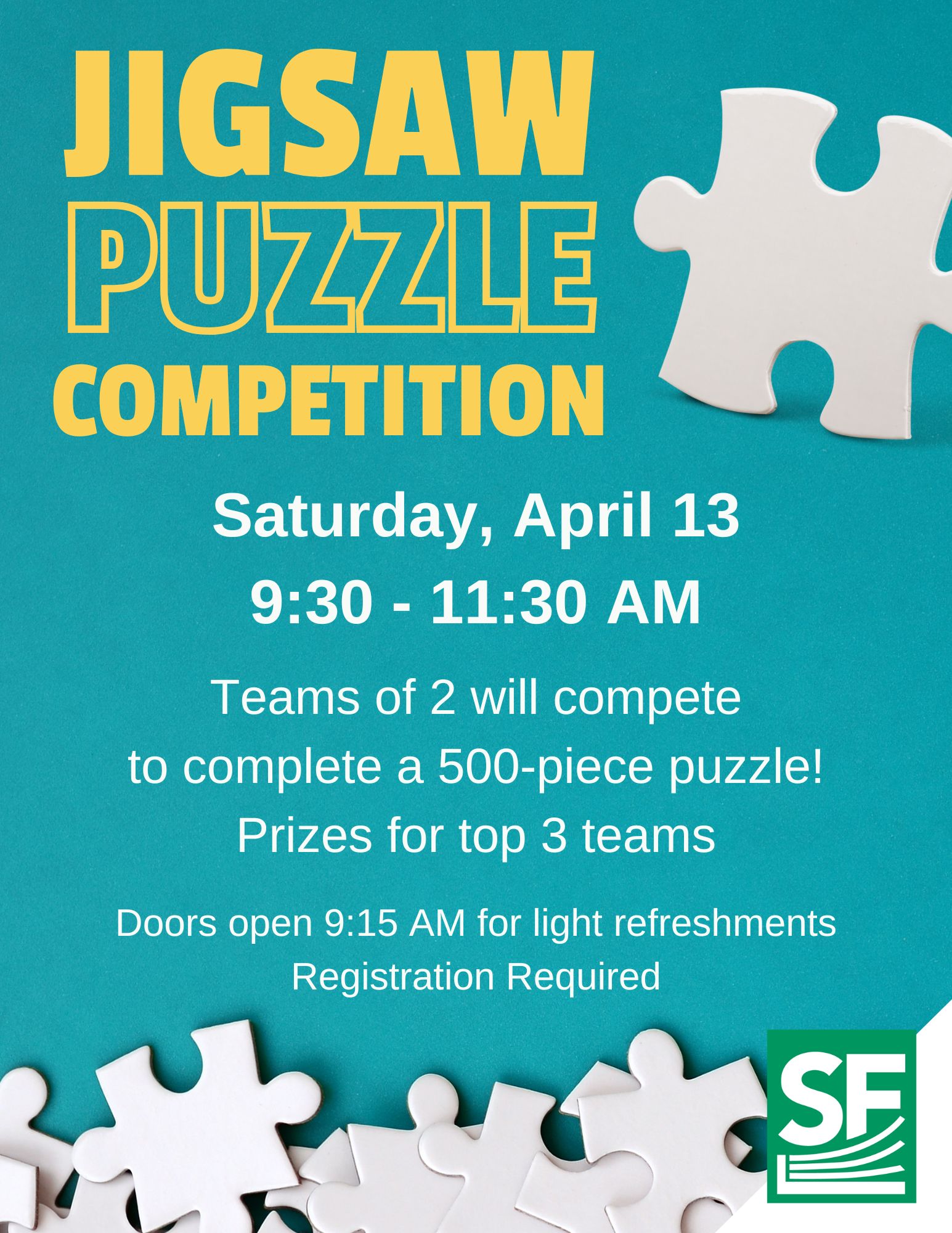 Jigsaw Puzzle Competition - Flyer