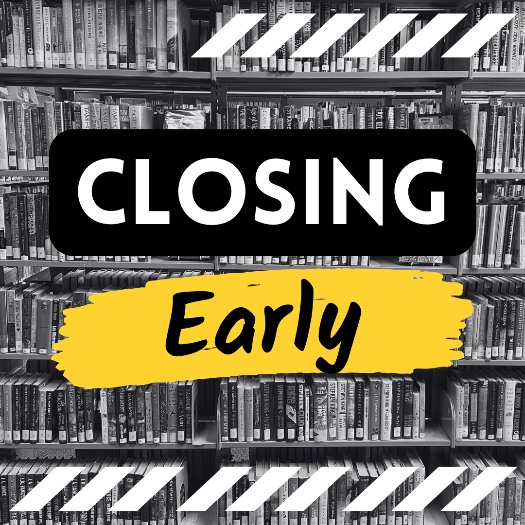 Picture of early closure sign