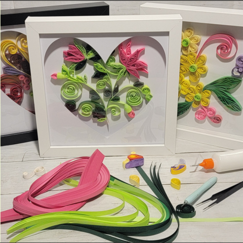 Picture of paper quilling project