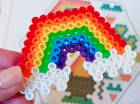 rainbow perler beads