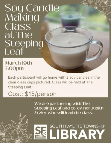 Candle making flyer