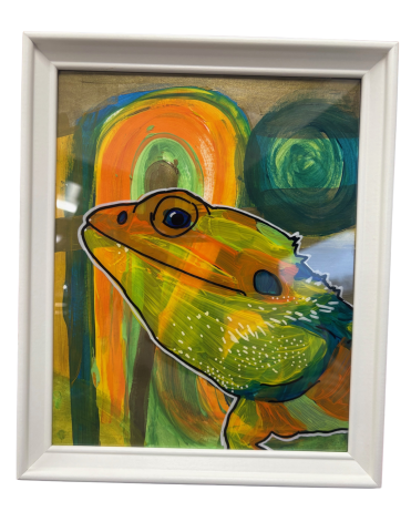 Bearded Dragon pet painting