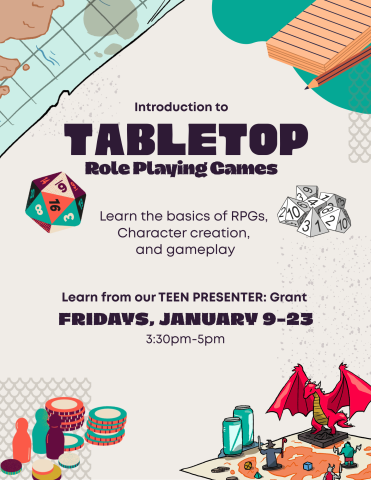 intro to tabletop games flyer