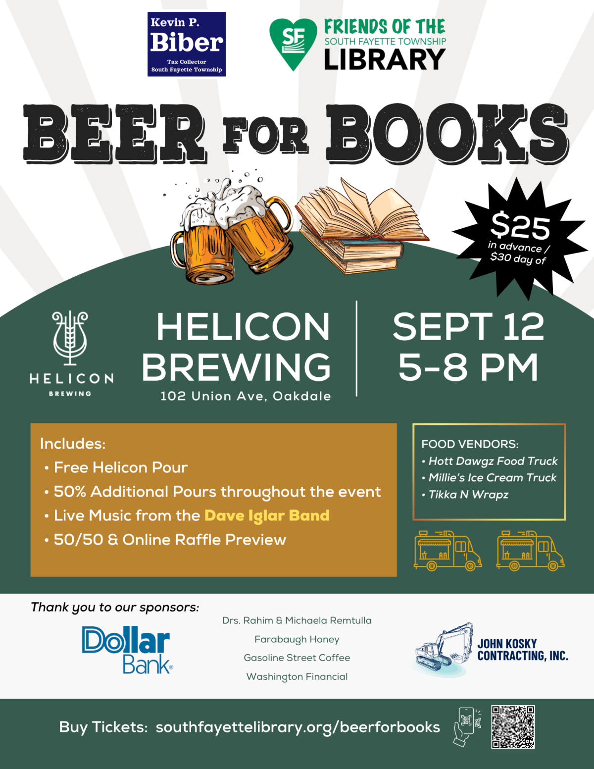 2024 Beer for Books Flyer